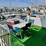 Apt Rhodes B Dans La Marina D'Empuriabrava, Terrasse Avec Vue Sur Port Rhodes Et Les Pyrenees
