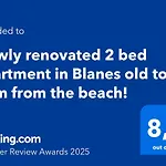 2 Bedroom Large Modern Apartment In Blanes Old Town 50M From The Beach!
